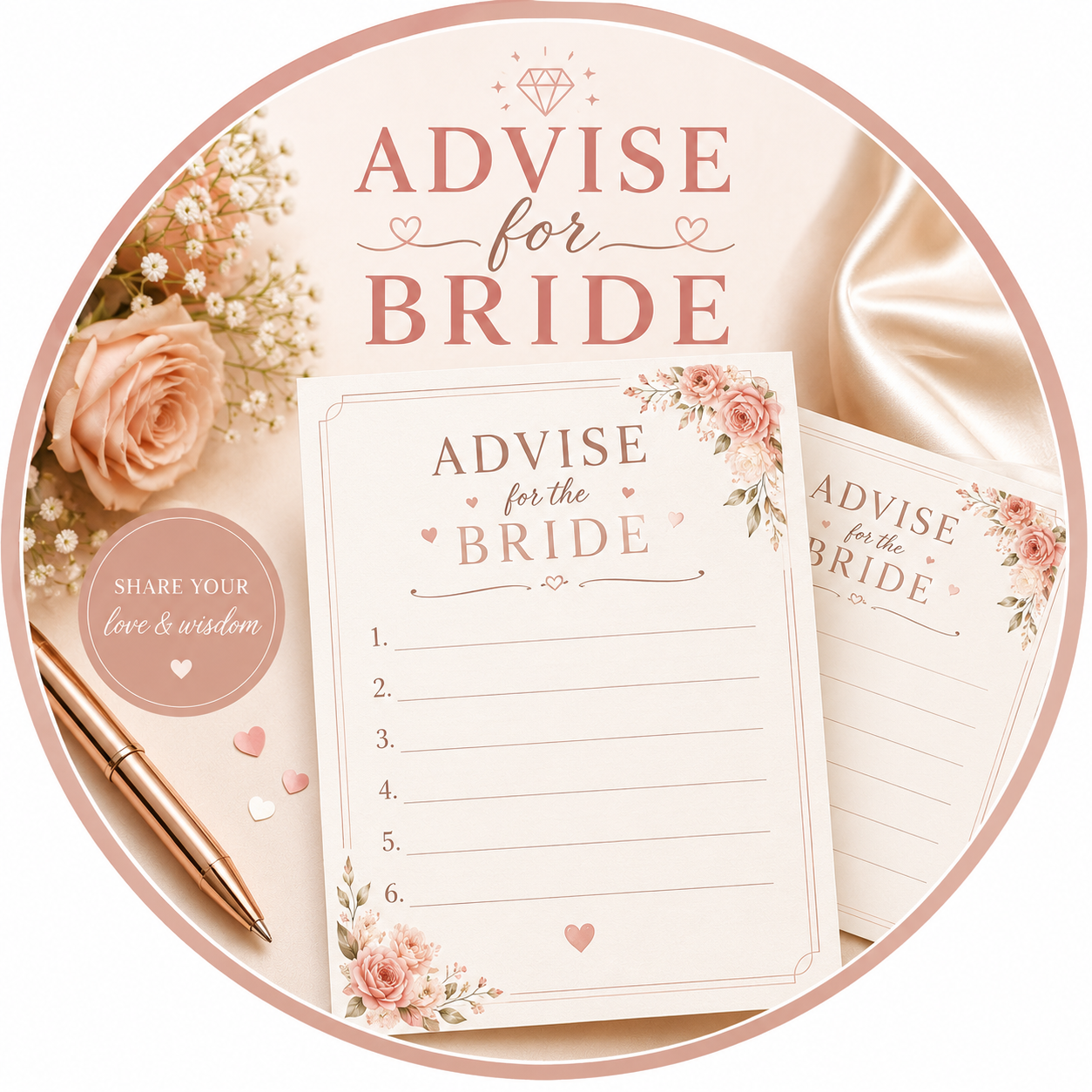 Advice Cards for Bride