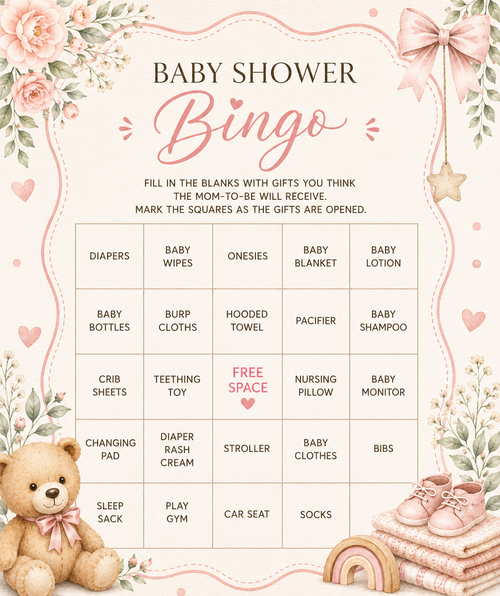 Baby Shower Bingo