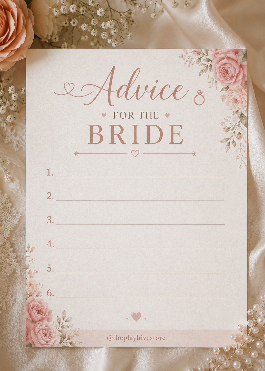 Advice Cards for Bride