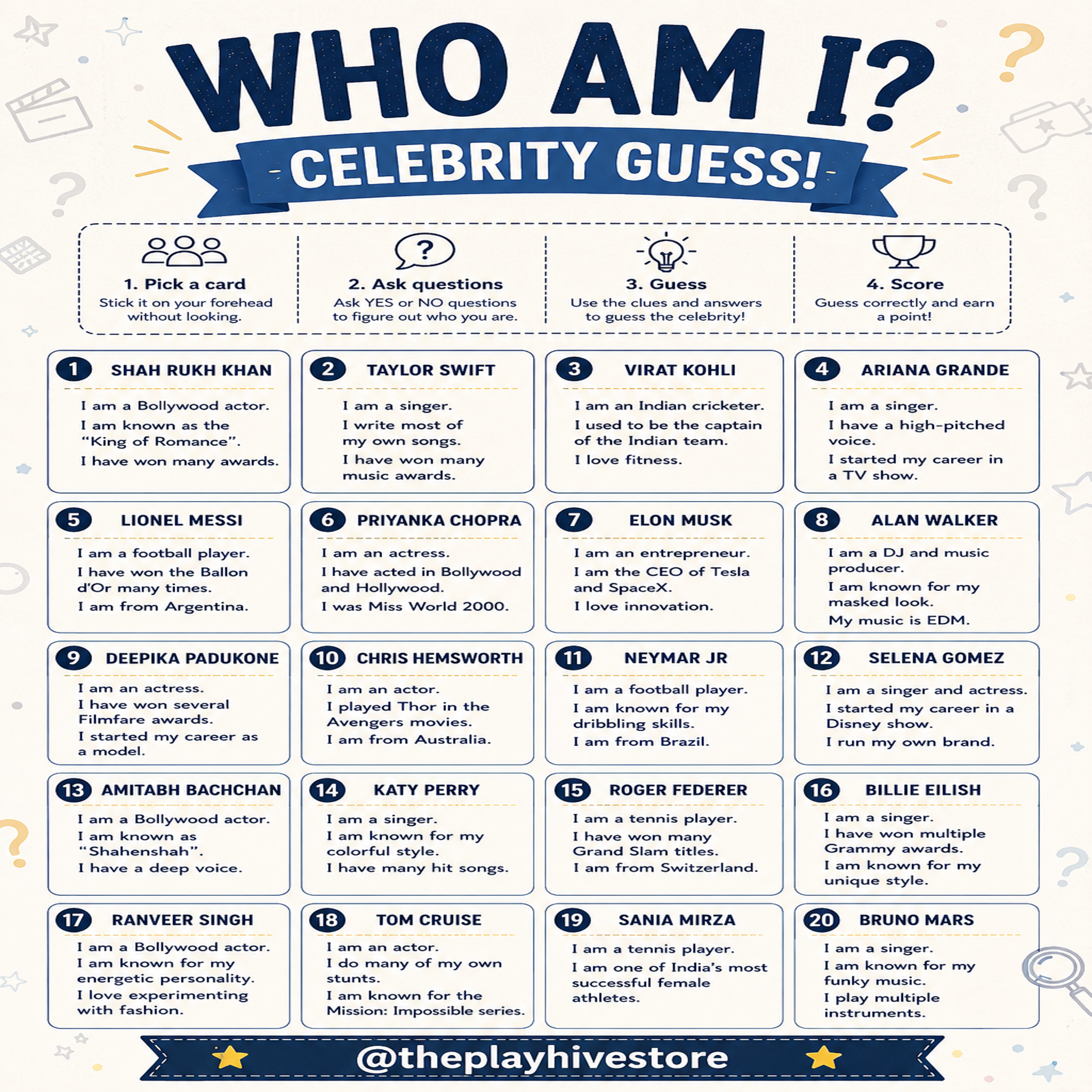 Who Am I? / Celebrity Guess